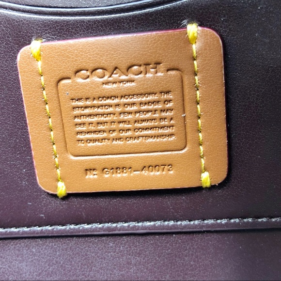 Coach Metallic coated crossbody bag New - Picture 5 of 8